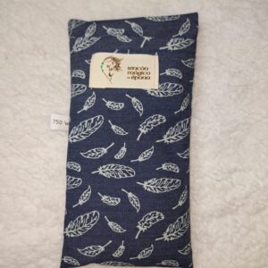 Saquito Térmico (Peque) - Efecto descontracturante y antiinflamatorio- Azul Plumas